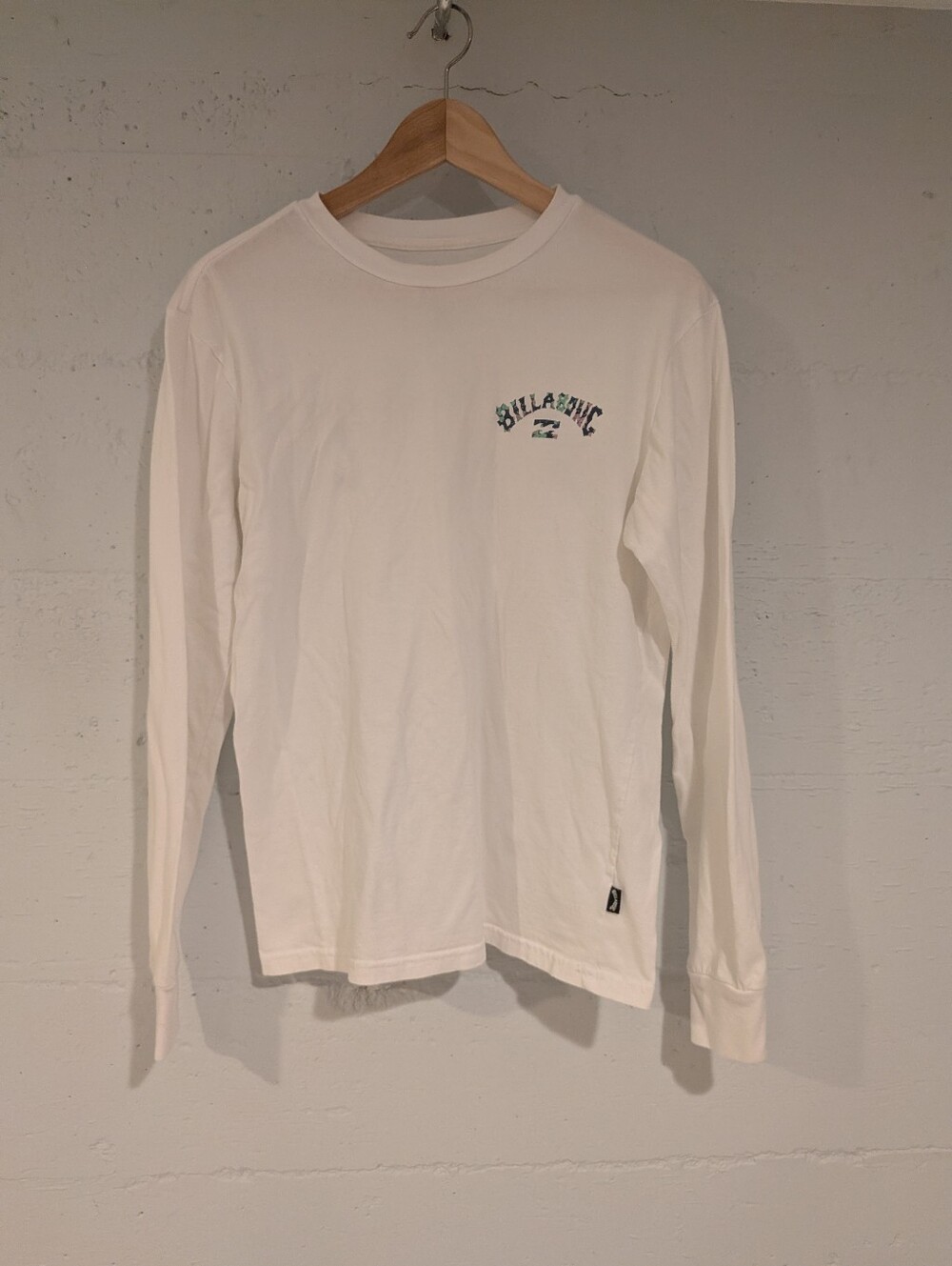 Billabong Long Sleeve Graphic Tee Surf Streetwear Y2K Beach Casual White S Skate